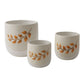 Harvest Ceramic Pot Set Of 3 By Accent Decor | Planters, Troughs & Cachepots | Modishstore - 6