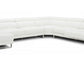 Divani Casa Hawkey - Contemporary White Full Leather LAF Chaise Sectional-2
