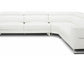 Divani Casa Hawkey - Contemporary White Full Leather LAF Chaise Sectional-4