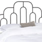 Safavieh Paloma Metal Retro Headboard Queen Size - Black | Headboards | Modishstore - 2