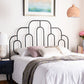 Safavieh Paloma Metal Retro Headboard Full Size - Black | Headboards | Modishstore