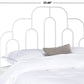 Safavieh Paloma Metal Retro Headboard Full Size - White | Headboards | Modishstore - 3
