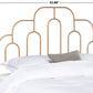 Safavieh Paloma Metal Retro Headboard Full Size - Gold | Headboards | Modishstore - 3