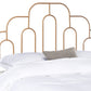 Safavieh Paloma Metal Retro Headboard Queen Size - Gold | Headboards | Modishstore - 2
