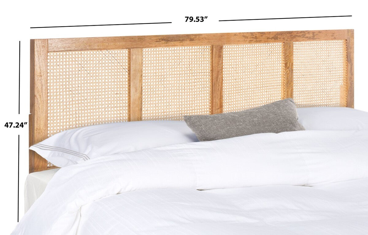 Safavieh Vienna Cane Headboard King Size - Natural | Headboards | Modishstore - 4