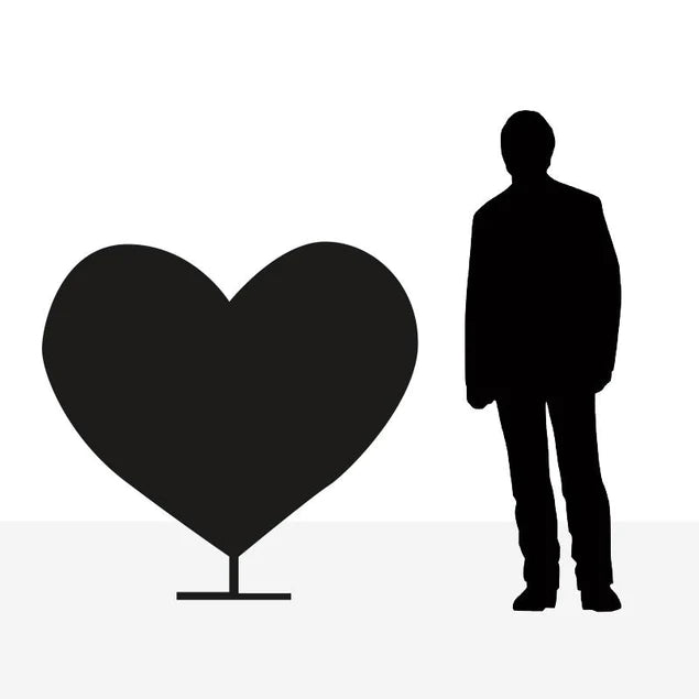 Fiberglass UV  Heart Throb Sculpture, Blue By Gold Leaf Design Group | Sculptures | Modishstore - 2