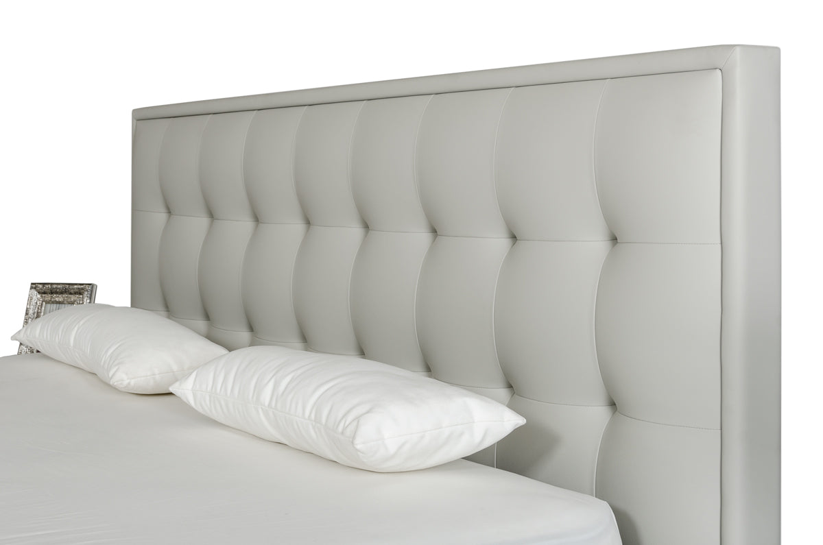 Modrest Hera Modern Grey Leatherette Bed-3