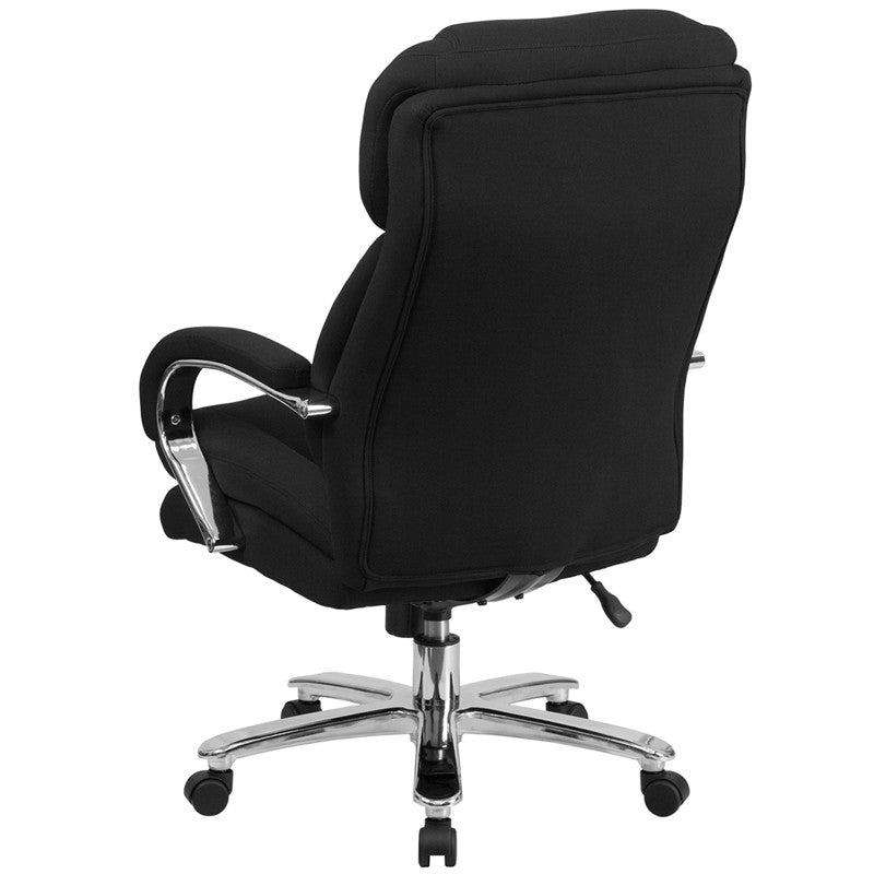 Flash Furniture Hercules Series GO-2078-GG Black Fabric Executive Swivel Chair With Loop Arms | Office Chairs | Modishstore-2