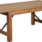 Flash Furniture Hercules Series Antique Rustic Solid Pine Folding Farm Table | Dining Tables | Modishstore - 2