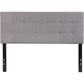 Bedford Tufted Upholstered Full Size Headboard In Light Gray Fabric By Flash Furniture | Headboards | Modishstore - 2