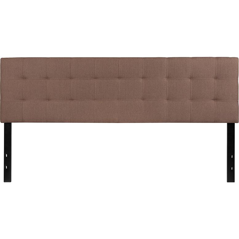 Bedford Tufted Upholstered King Size Headboard In Camel Fabric By Flash Furniture | Headboards | Modishstore - 2