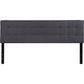 Bedford Tufted Upholstered King Size Headboard In Dark Gray Fabric By Flash Furniture | Headboards | Modishstore - 2