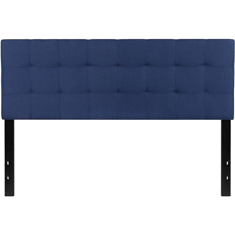 Bedford Tufted Upholstered Queen Size Headboard In Navy Fabric By Flash Furniture | Headboards | Modishstore - 2