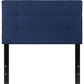 Bedford Tufted Upholstered Twin Size Headboard In Navy Fabric By Flash Furniture | Headboards | Modishstore - 2
