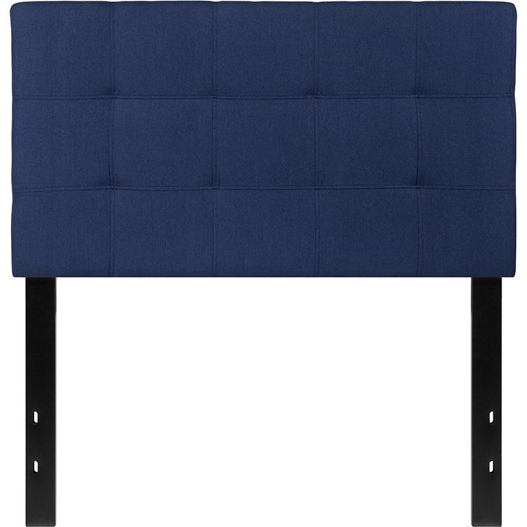 Bedford Tufted Upholstered Twin Size Headboard In Navy Fabric By Flash Furniture | Headboards | Modishstore - 2