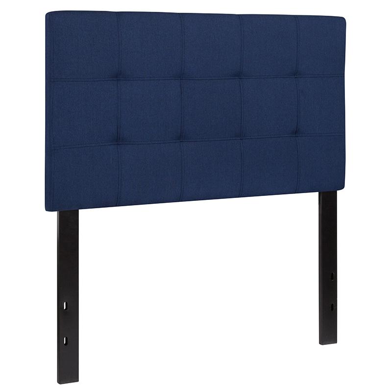 Bedford Tufted Upholstered Twin Size Headboard In Navy Fabric By Flash Furniture | Headboards | Modishstore - 3