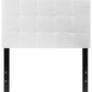 Bedford Tufted Upholstered Twin Size Headboard In White Fabric By Flash Furniture | Headboards | Modishstore - 2