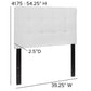 Bedford Tufted Upholstered Twin Size Headboard In White Fabric By Flash Furniture | Headboards | Modishstore - 4