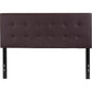 Lennox Tufted Upholstered Full Size Headboard In Brown Vinyl By Flash Furniture | Headboards | Modishstore - 2