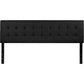 Lennox Tufted Upholstered King Size Headboard In Black Vinyl By Flash Furniture | Headboards | Modishstore - 2