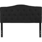 Cambridge Tufted Upholstered Full Size Headboard In Black Fabric By Flash Furniture | Headboards | Modishstore - 2