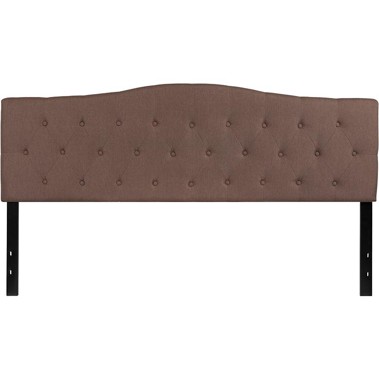 Cambridge Tufted Upholstered King Size Headboard In Camel Fabric By Flash Furniture | Headboards | Modishstore - 2