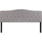 Cambridge Tufted Upholstered King Size Headboard In Light Gray Fabric By Flash Furniture | Headboards | Modishstore - 2