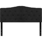Cambridge Tufted Upholstered Queen Size Headboard In Black Fabric By Flash Furniture | Headboards | Modishstore - 2