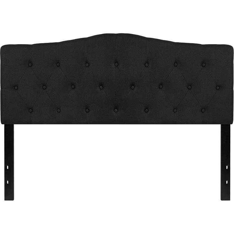 Cambridge Tufted Upholstered Queen Size Headboard In Black Fabric By Flash Furniture | Headboards | Modishstore - 2