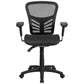 Mid-Back Transparent Black Mesh Multifunction Executive Swivel Ergonomic Office Chair With Adjustable Arms By Flash Furniture | Office Chairs | Modishstore - 4