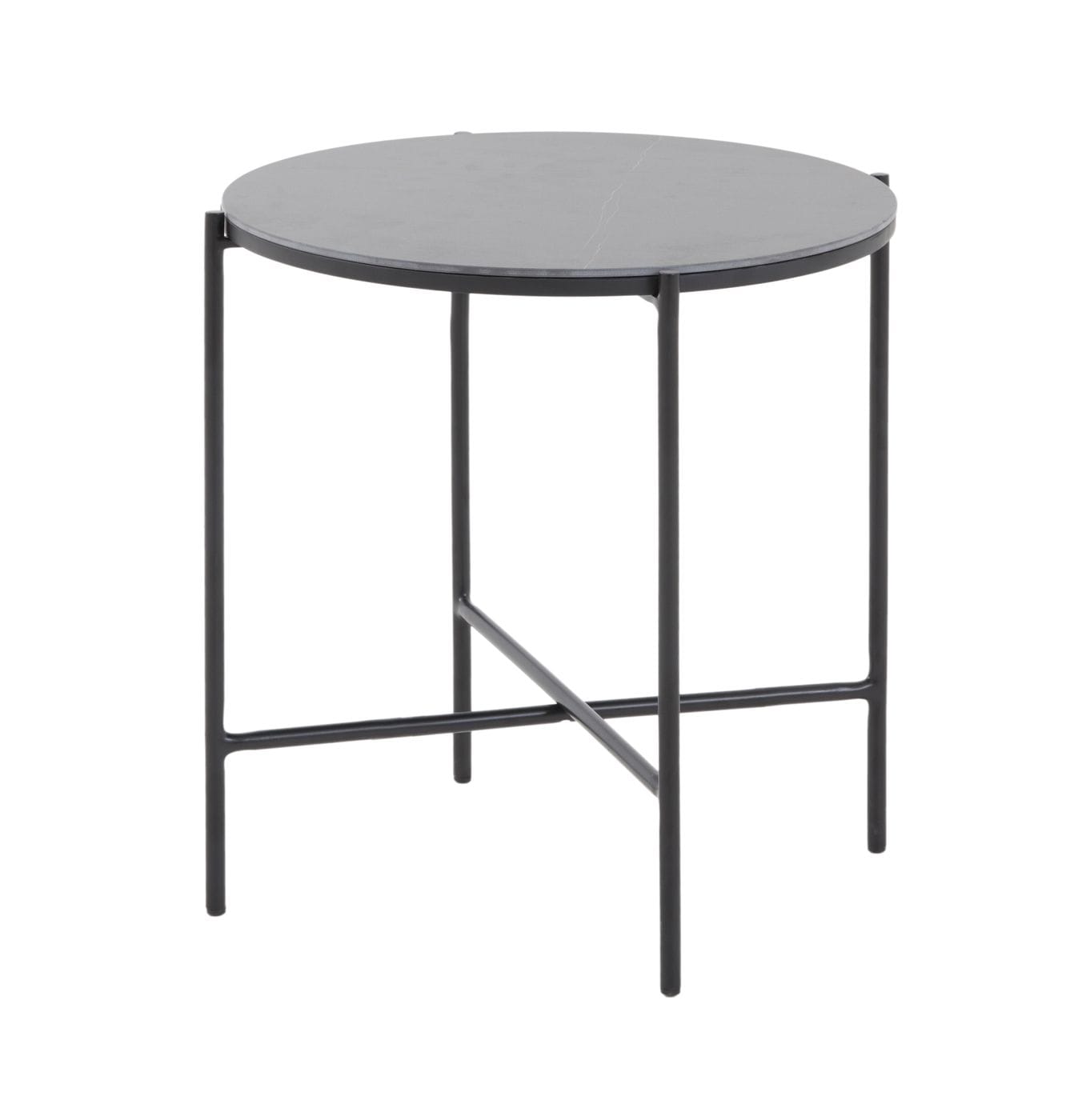 Modrest Hobart - Modern Black Ceramic End Table | Modishstore | End Tables