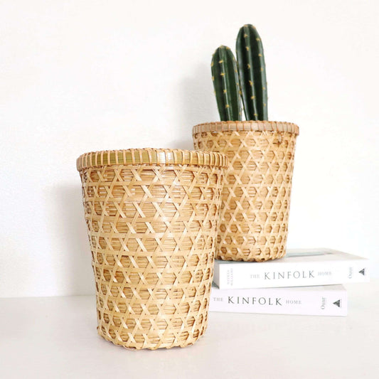 Kodchaon - Bamboo Basket By Thaihome | Bins, Baskets & Buckets | Modishstore