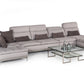 David Ferrari Horizon Modern Grey Fabric & Grey Leather Sectional Sofa | Modishstore | Sofas