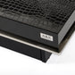 A&X Horizon - Modern Crocodile Black Coffee Table with Pull Out Squares | Coffee Tables | Modishstore - 3