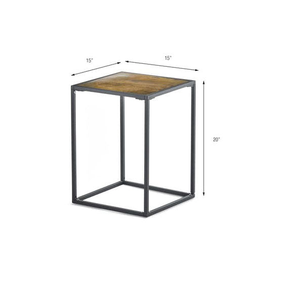 Pietra Side Table Copper/Brass By Texture Designideas | Side Tables | Modishstore-5