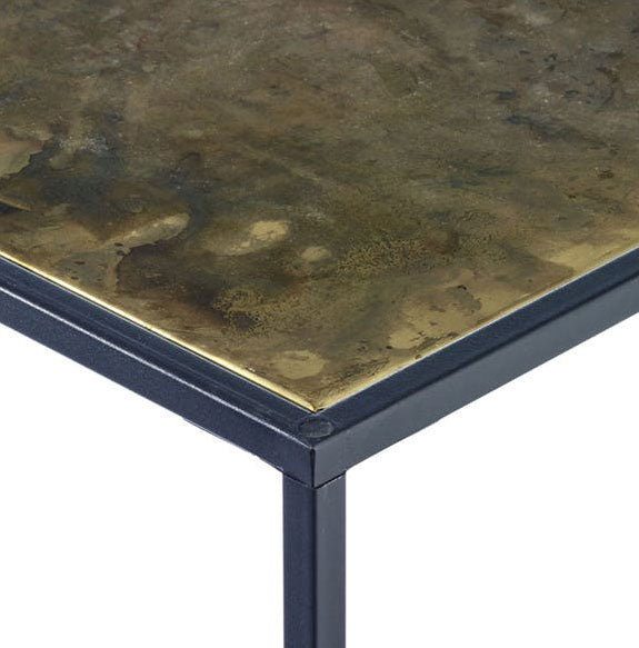 Pietra™ Side Table (Rectangle: Brass Patina) By Texture Designideas | Side Tables | Modishstore-3