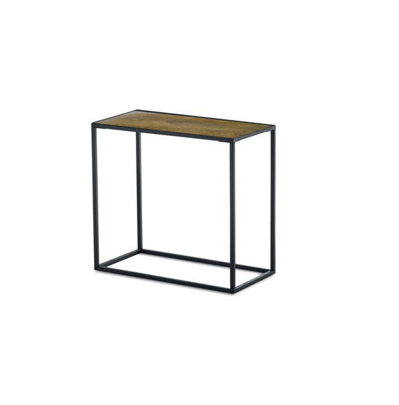 Pietra™ Side Table (Rectangle: Brass Patina) By Texture Designideas | Side Tables | Modishstore