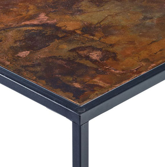Pietra™ Side Table (Rectangle: Copper Patina) By Texture Designideas | Side Tables | Modishstore-3