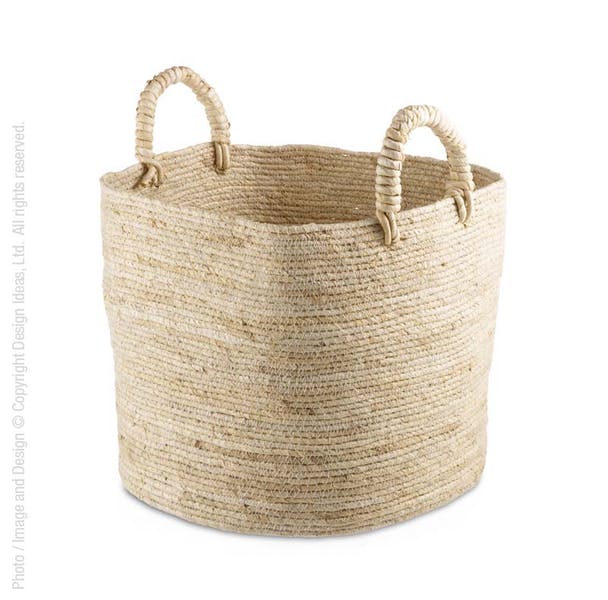 Maiz Basket w/handles-Large Set of 2 by Texture Designideas | Bins, Baskets & Buckets | Modishstore