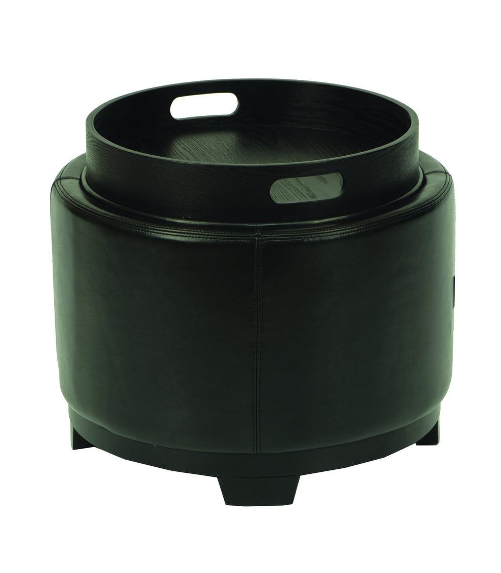 Safavieh Round Storage Tray Ottoman | Ottomans | Modishstore - 23