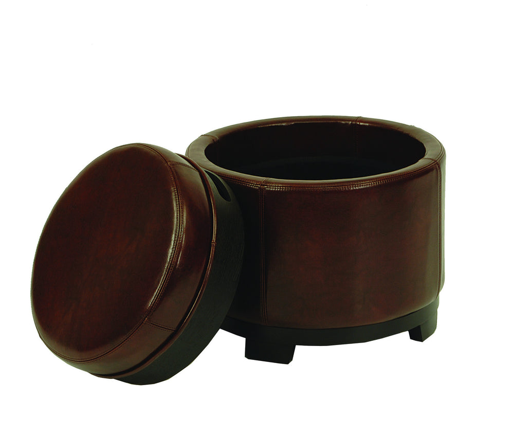 Safavieh Round Storage Tray Ottoman | Ottomans | Modishstore - 27