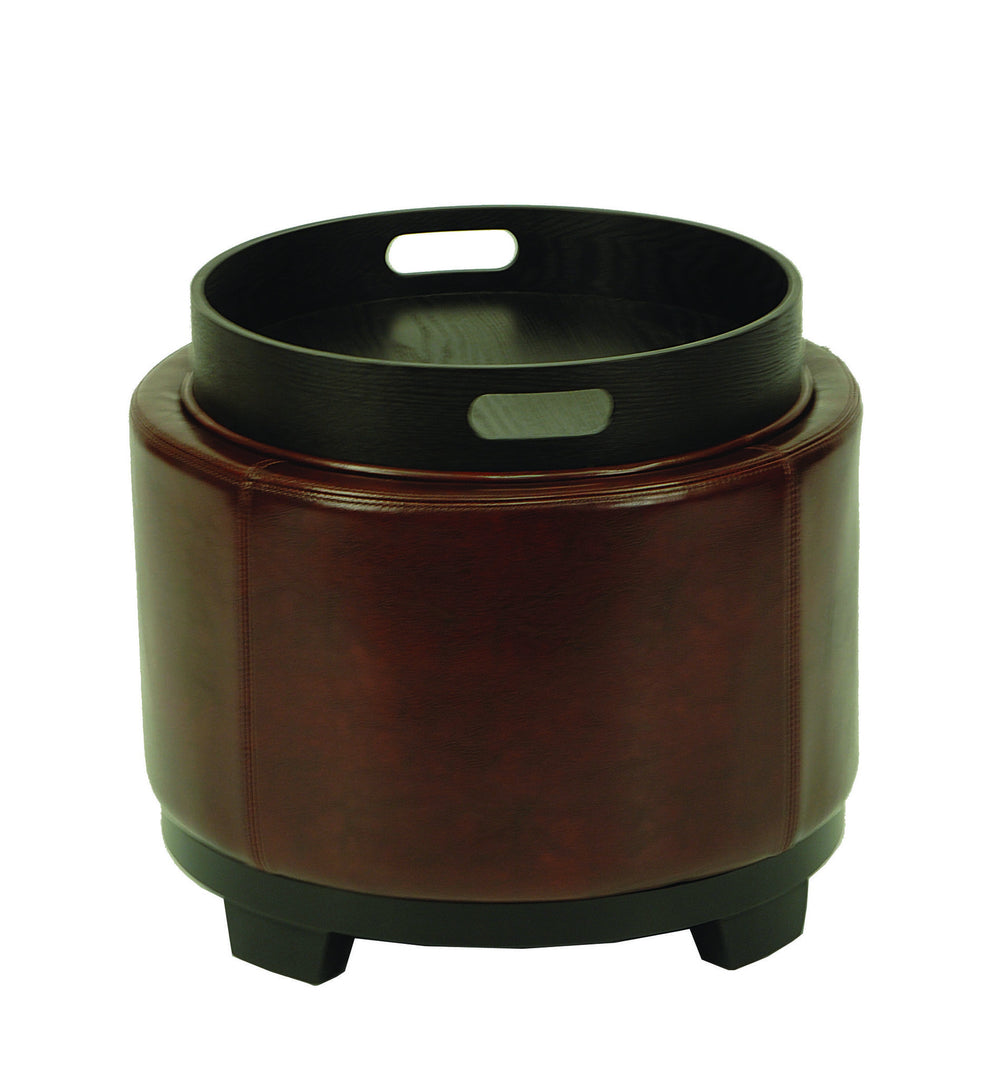 Safavieh Round Storage Tray Ottoman | Ottomans | Modishstore - 30