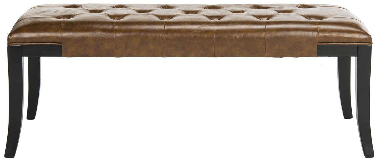 Safavieh Tyler Bench - Saddle | Benches | Modishstore