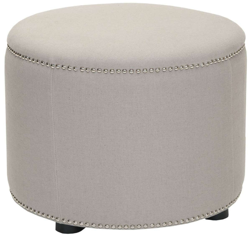 Safavieh Hogan Ottoman - Taupe | Ottomans | Modishstore