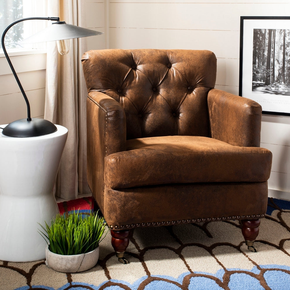 Safavieh Colin Tufted Club Chair | Accent Chairs | Modishstore - 1