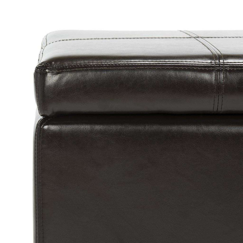 Safavieh Madison Square Ottoman - Brown | Ottomans | Modishstore - 3