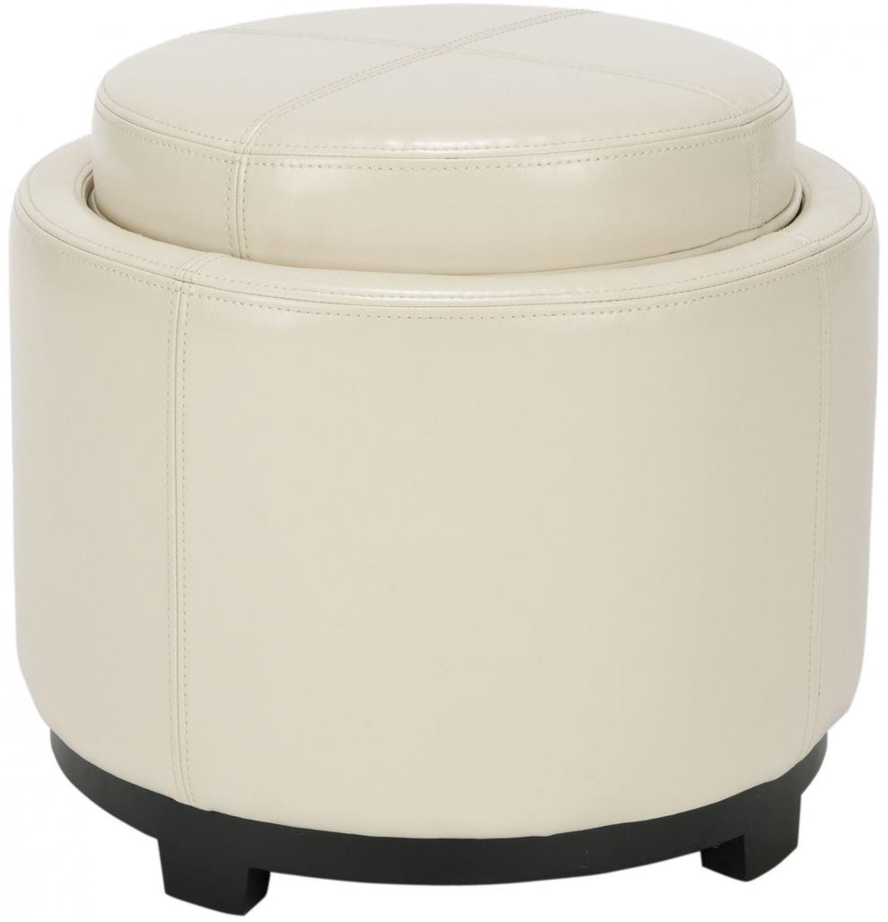 Safavieh Chelsea Round Tray Ottoman | Ottomans | Modishstore - 5