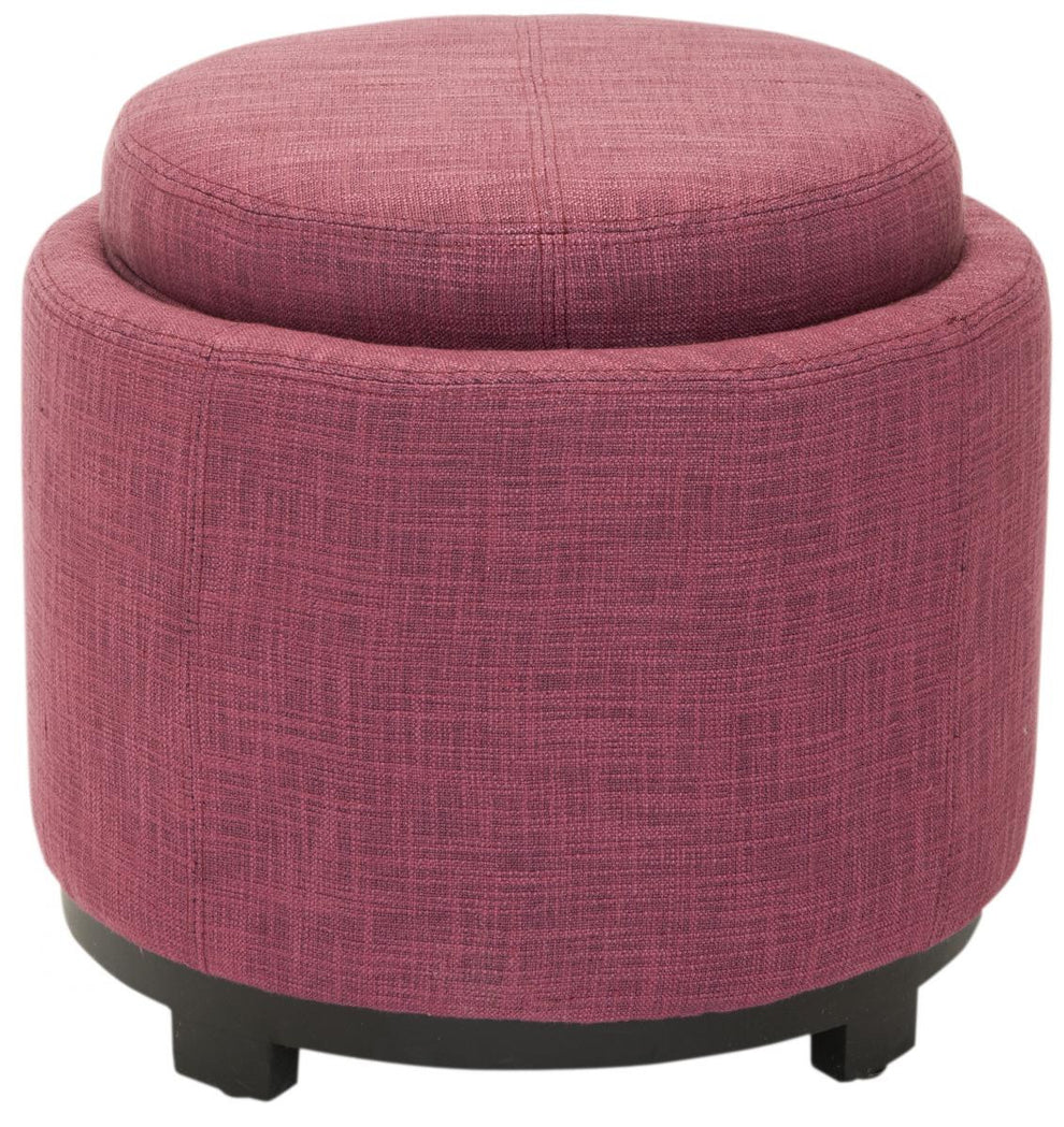Safavieh Chelsea Round Tray Ottoman | Ottomans | Modishstore - 7