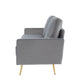 Divani Casa Huffine - Modern Grey Fabric Sofa-3