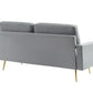 Divani Casa Huffine - Modern Grey Fabric Sofa-4